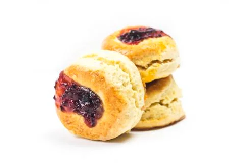 Scone isolated on white background Stock Photos