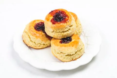 Scone isolated on white background Stock Photos
