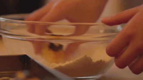 Scones into sugar Video stock 23411356