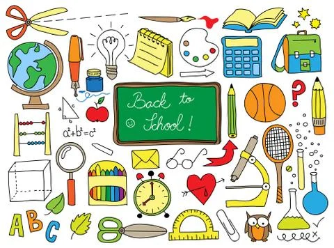Scool doodle Stock Illustration