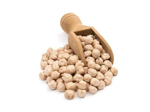 Scoop with chickpeas Stock Photos