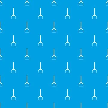 Scoop for cleaning pattern seamless blue Stock Illustration