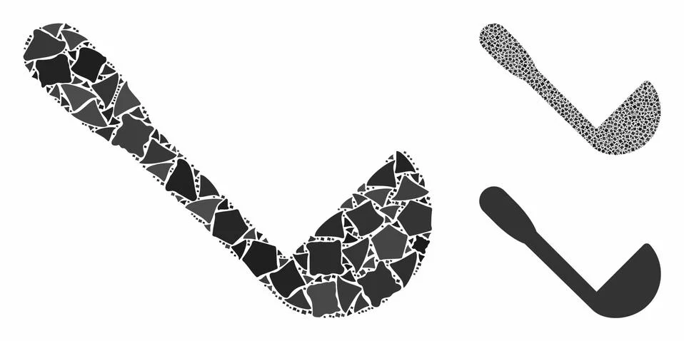 Scoop Composition Icon of Abrupt Elements 库存插图