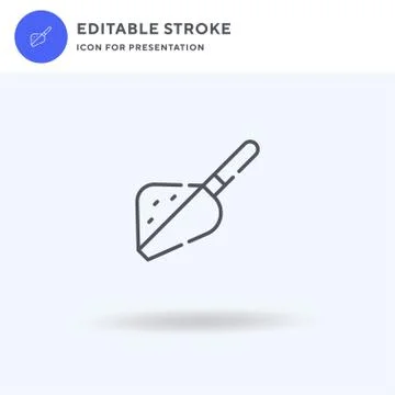 Scoop icon vector, filled flat sign, solid pictogram isolated on white, logo イラスト素材