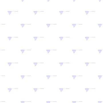Scoop nets seamless pattern for insect catching Illustration