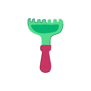 Scoop sand toy cartoon vector illustration Stock Illustration