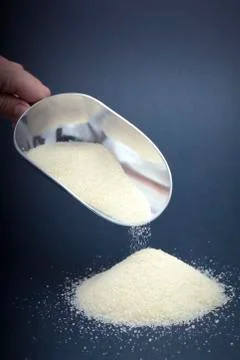 Scoop of sugar Foto stock