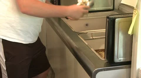 Scooping ice cream (1 of 2) Stock Footage 10786422