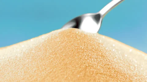Scooping sand with spoon, Slow Motion Stock Footage 25455764