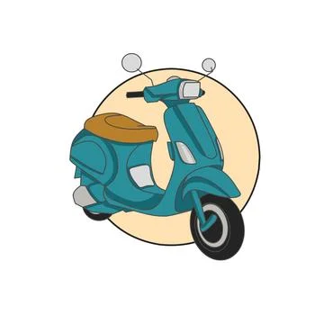 Scooter bike Stock Illustration