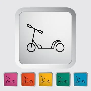 Scooter child Stock Illustration