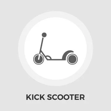 Scooter child vector flat icon Stock Illustration