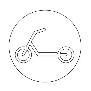Scooter children icon Stock Illustration