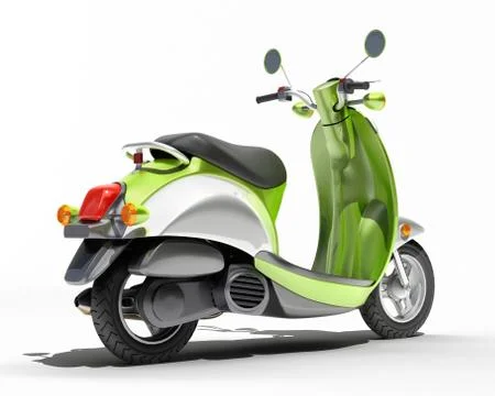 Scooter close up Stock Illustration