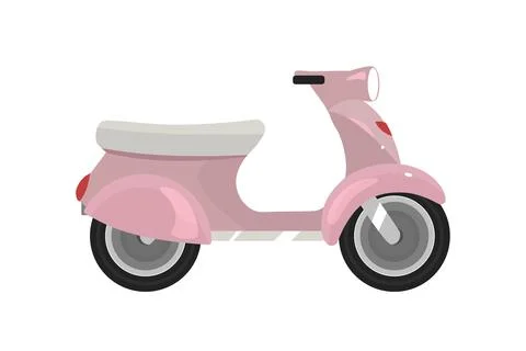Scooter flat color vector object 스톡 일러스트