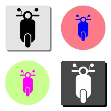 Scooter. flat vector icon Stock Illustration