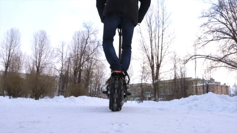 The scooter goes Video stock 106464870