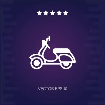 Scooter  icon Stock Illustration