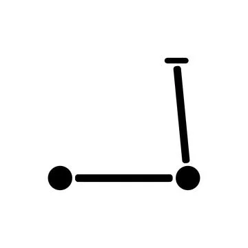 Scooter icon on white. Stock Illustration