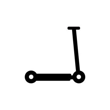 Scooter icon on white. Stock Illustration