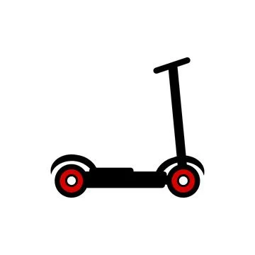 Scooter icon on white. Stock Illustration