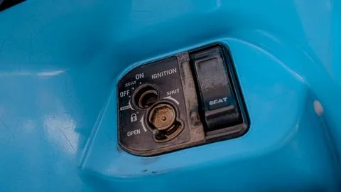 Scooter Ignition Switch Close Up Stock Photos