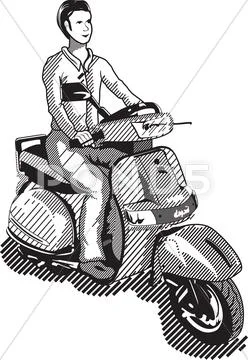 Scooter Stock Illustration