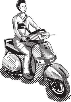 Scooter Stock Illustration