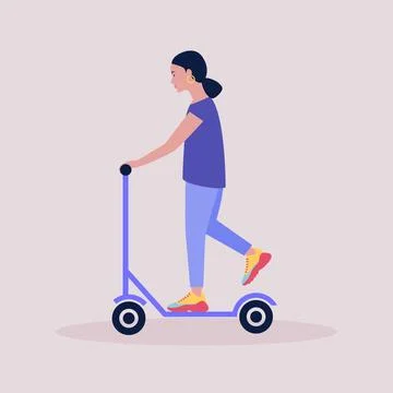 Scooter 스톡 일러스트