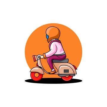 Scooter logo Stock Illustration