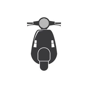 Scooter logo vector Illustrazione stock
