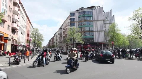 Scooter rally Stock Footage 46285307