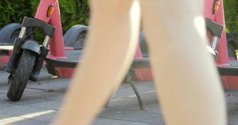 Scooter for rent Stock Footage 246013434