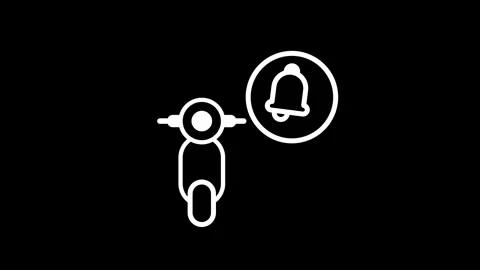 Scooter Rider Alert Stock Footage 334461700
