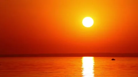 Scooter rides through the sunset. Stock Footage 55253091
