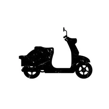 Scooter silhouette Stock Illustration