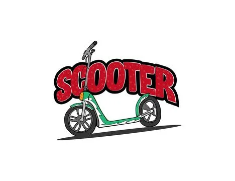 Scooter vector design for print on t shirt and other use	 스톡 일러스트
