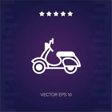 Scooter vector icon Stock Illustration