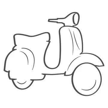 Scooter vector logo design illustration Stock Illustration