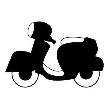 Scooter vector logo design illustration Stock Illustration