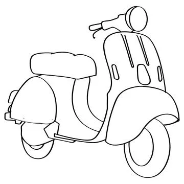 Scooter vector logo design illustration Stock Illustration