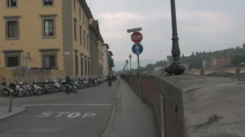 Scooters in Florence Italy Stock-Footage 10701828