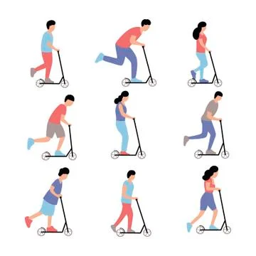 Scooters Stock Illustration