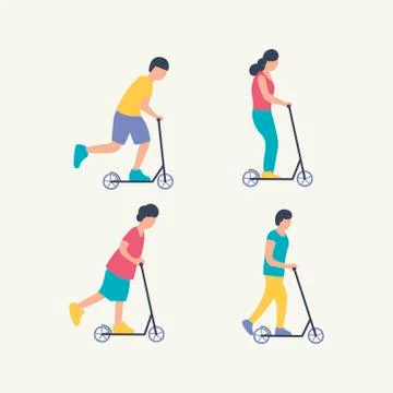 Scooters Stock Illustration