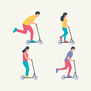 Scooters Stock Illustration