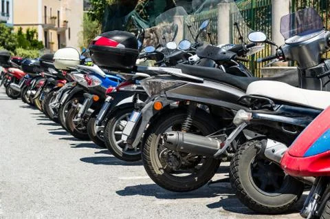 Scooter's parking. 写真素材