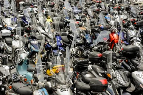 Scooters Foto stock
