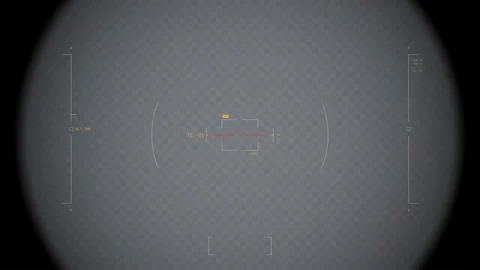 Scope and futuristic binoculars UI overlay view Stock Illustration