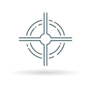 Scope icon Stock Illustration