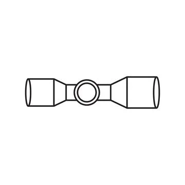 Scope icon logo Stock Illustration